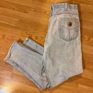 Vintage Light Wash Carhartt Blue Jeans 40x30